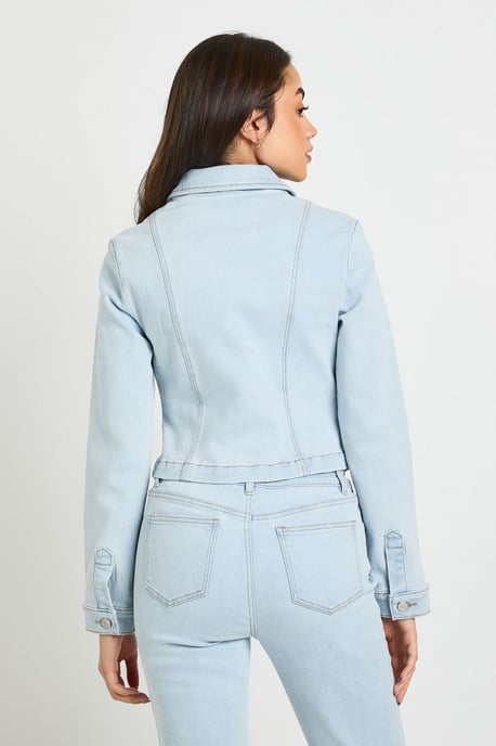 Double Zip Denim Jacket - Image 2