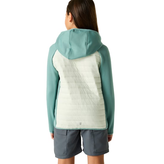 Regatta Childrens/Kids Andreson Hybrid Jacket (Ivy Moss/Ocean Mist) - Image 5