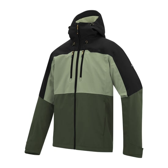 Regatta Mens Maland II Waterproof Jacket (Sage/Black/Dark Khaki) - Image 3