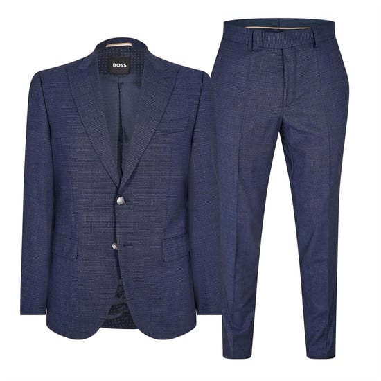 Men's Boss Jeckson 3pcs 241 10271264 01 Suit in Dark Blue - Image 1