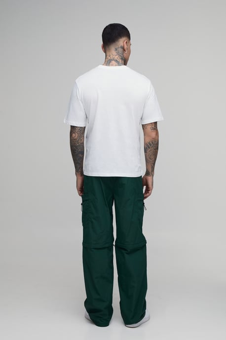 Tall Baggy Fit Zip Off Cargo Utility Track Pants - Image 2