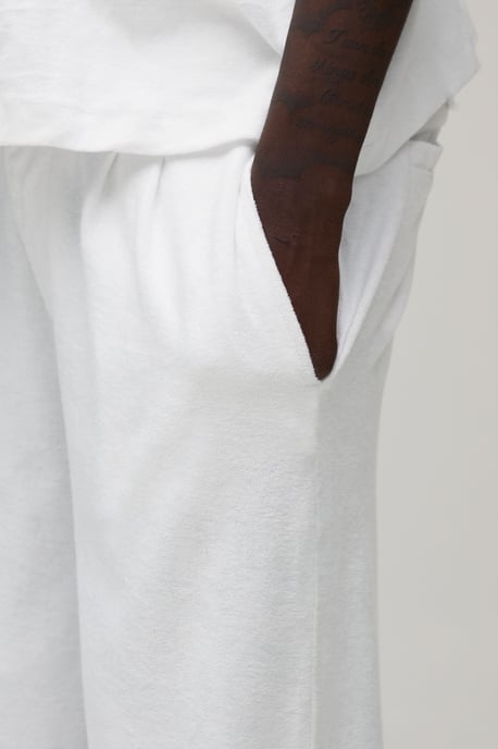 Baggy Fit Pleat Front Towelling Trouser - Image 3