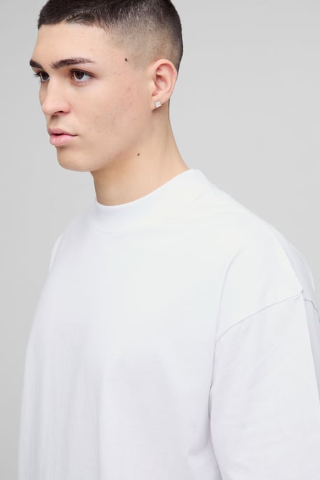 Essential Oversized Boxy Extended Neck T-shirt - Image 3