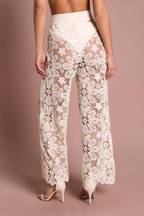 Crochet Wide Leg Wedding Trouser - Image 3