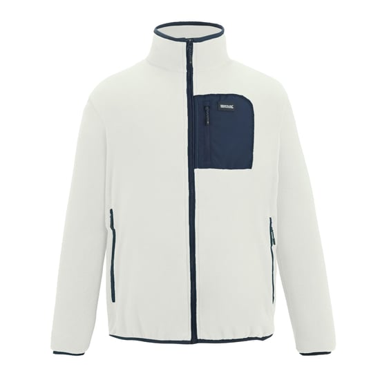 Regatta Heren Frankie Full Zip Fleecejack (Steenwit/Navy) - Image 1