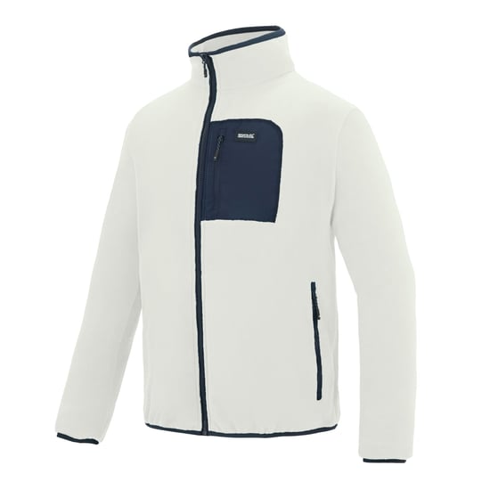 Regatta Heren Frankie Full Zip Fleecejack (Steenwit/Navy) - Image 3