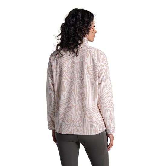 Craghoppers Dames/Dames Annjela Graphic Print Half Zip Fleece Top (Zachte champignon) - Image 2