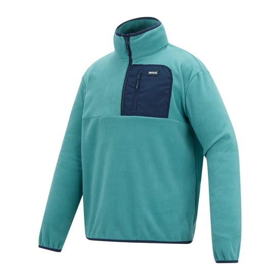 Regatta Mens Frankie Half Zip Fleece Top (Arctic/Navy) - Image 3