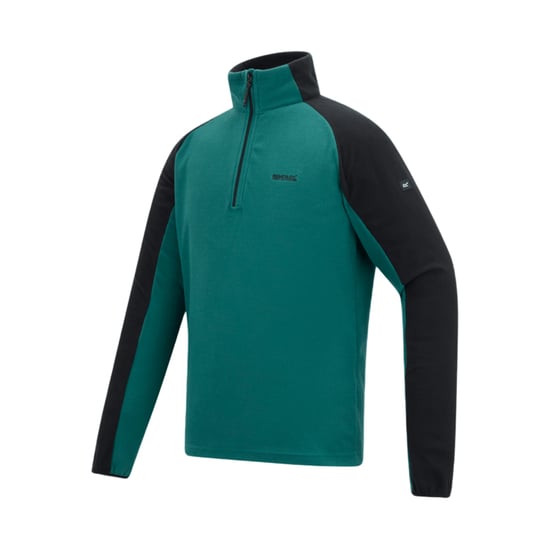 Regatta Mens Elson II Lightweight Fleece (Mediterranean Green/Black) - Image 3