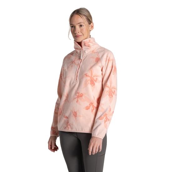 Craghoppers Dames/Dames Reedmace National Trust Half Zip Fleece Top (Sherbet Roze) - Image 3