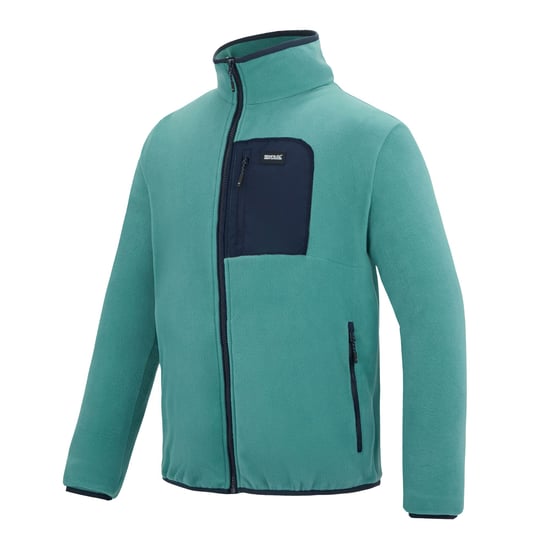 Regatta Heren Frankie Full Zip Fleecejack (Noordpool/Zwart) - Image 3