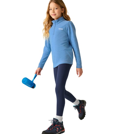 Regatta Kinder/Kids Hot Shot Quarter Zip Fleece Top (Gewassen Denim) - Image 4