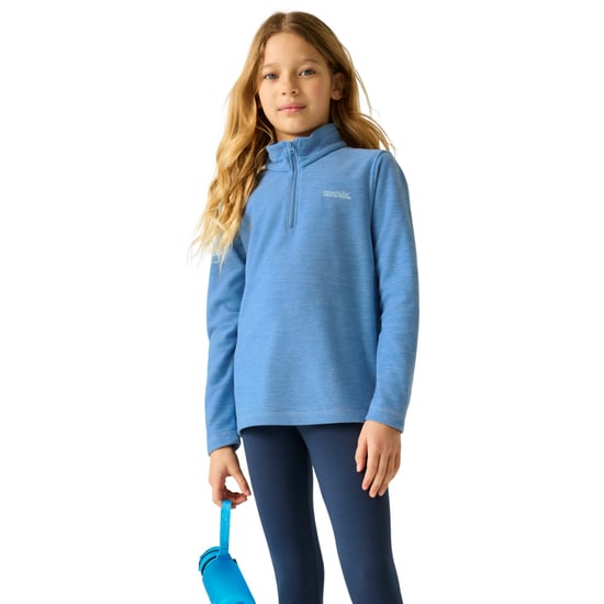 Regatta Kinder/Kids Hot Shot Quarter Zip Fleece Top (Gewassen Denim) - Image 5