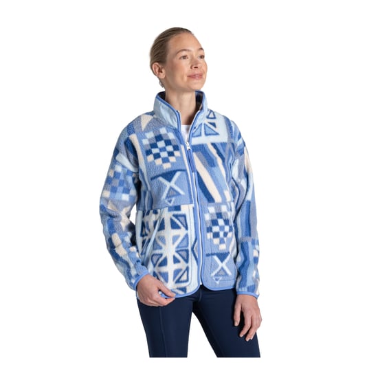 Craghoppers Dames/Dames Dante Patterned Full Zip Fleecejack (Vinca Blauw) - Image 4