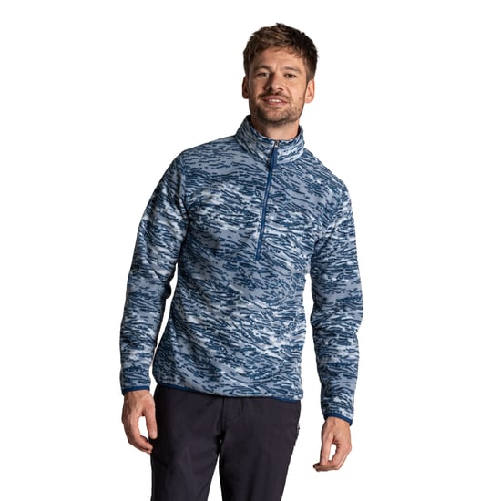 Craghoppers Mens National Trust Irt Print Fleece Top (Juniper Berry) - Image 2