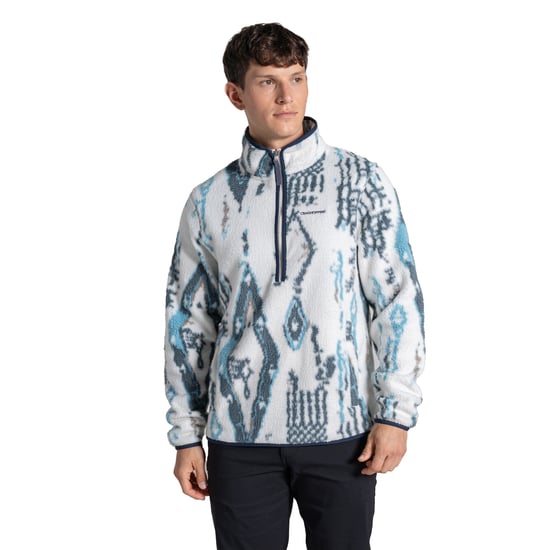 Craghoppers Herr Tatton II Halvdragkedja Fleece (Segelvit) - Image 3
