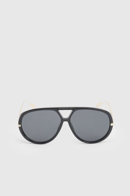 Oversized Rounded Aviator Sunglasses - Image 3