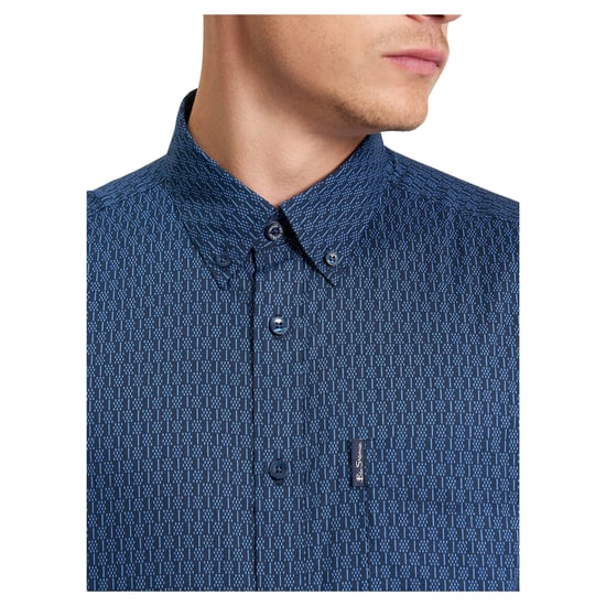 Ben Sherman Heren Mono Geoshirt (Schemer Denim) - Image 3