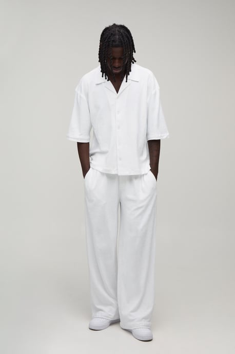 Oversized Boxy Towelling Shirt - Image 4