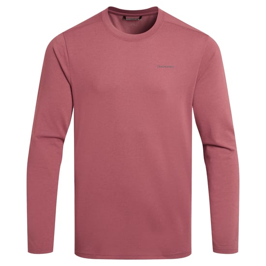 Craghoppers Mens Abel Nosilife Long-Sleeved T-Shirt (Atlas Red) - Image 1