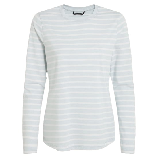 Craghoppers Dames/Dames Akona Gestreept Nosilife T-shirt met lange mouwen (Nimbus Blauw) - Image 1