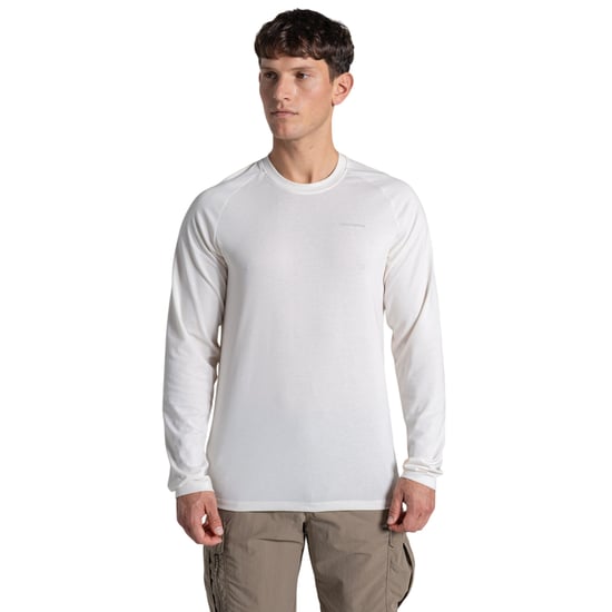 Craghoppers Heren Nour Nosilife T-shirt met lange mouwen (Wit zeil) - Image 3