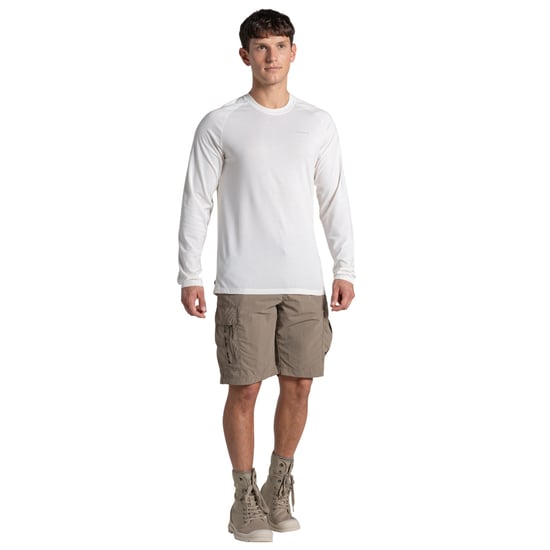 Craghoppers Heren Nour Nosilife T-shirt met lange mouwen (Wit zeil) - Image 4