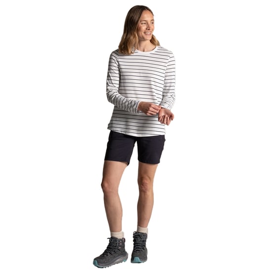Craghoppers Dames/Dames Akona Gestreept Nosilife T-shirt met lange mouwen (Zeilwit/Blauw marine) - Image 3