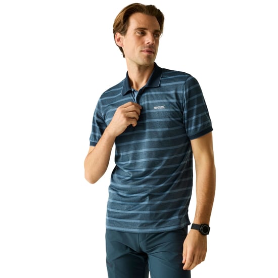 Regatta Heren Kildra Poloshirt (Nachthemel/China Blauw) - Image 4