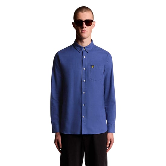 Lyle & Scott Effen Flanellen Overhemd Heren (Blauw) - Image 1
