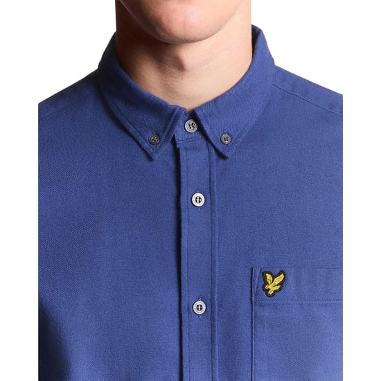 Lyle & Scott Effen Flanellen Overhemd Heren (Blauw) - Image 3