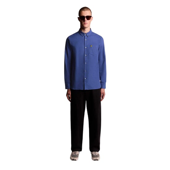 Lyle & Scott Effen Flanellen Overhemd Heren (Blauw) - Image 4