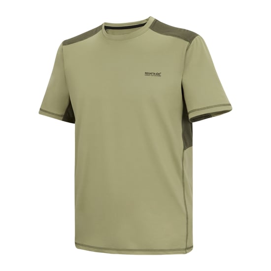 Regatta Heren Virda T-Shirt (Lichte salie/donkere kaki) - Image 3