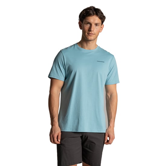 Craghoppers Heren Lucent II Valley rugprint T-shirt met korte mouwen (Zoutpoel) - Image 3