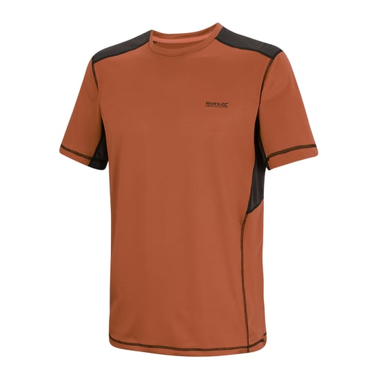 Regatta Heren Virda T-Shirt (Baksteen/Zwart) - Image 3