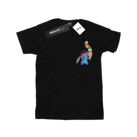 Disney Mens Lilo And Stitch Ice Cream T-Shirt (Black) - Image 1