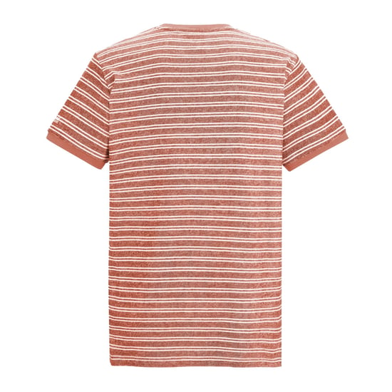 Regatta Heren Benlin Gestreept T-Shirt (Baksteen/Witte Steen) - Image 2