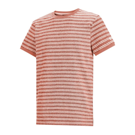 Regatta Heren Benlin Gestreept T-Shirt (Baksteen/Witte Steen) - Image 3