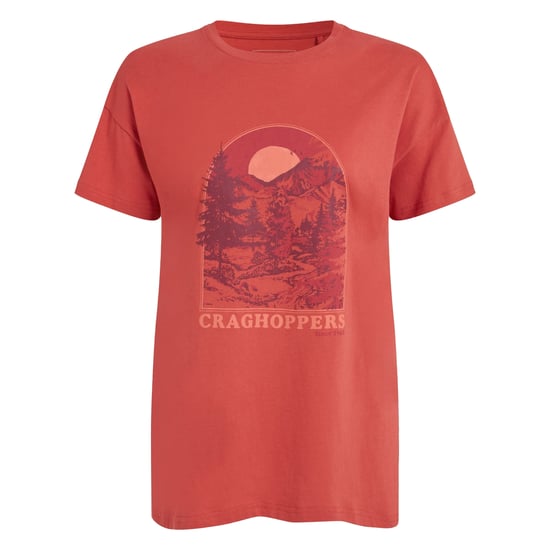 Craghoppers Dames/Dames Yago Berg T-Shirt (Compote Rood) - Image 1