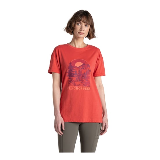 Craghoppers Dames/Dames Yago Berg T-Shirt (Compote Rood) - Image 4