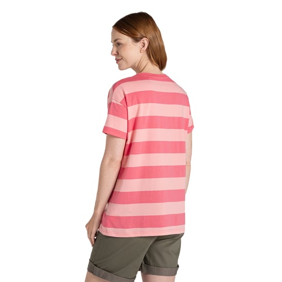 Craghoppers Dam Yago Kontrast Randig T-shirt (Koralrev) - Image 2