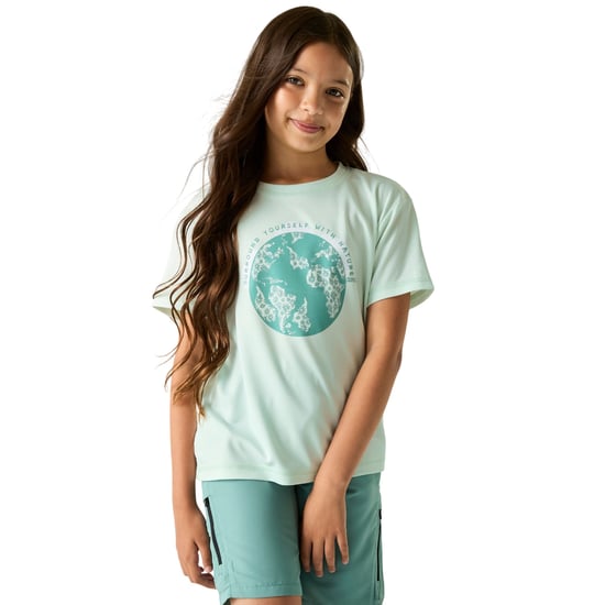 Regatta Childrens/Kids Aria Globe T-Shirt (Ocean Mist) - Image 4