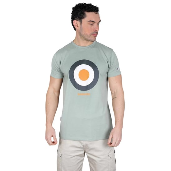 Lambretta Mens Target Cotton T-Shirt (Iceberg Green) - Image 2