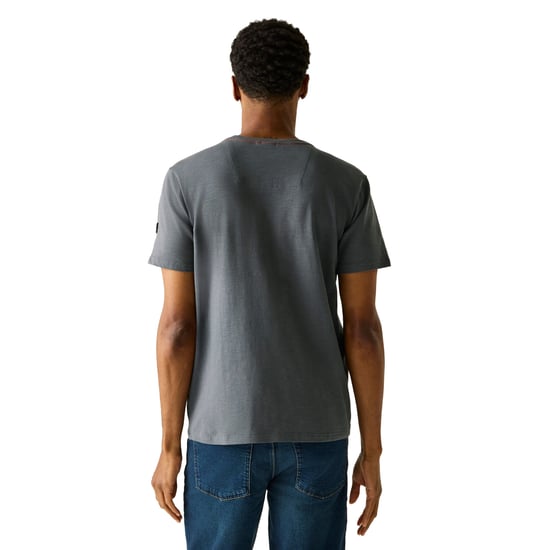 Regatta Heren Finlo Logo T-Shirt (Donkere storm) - Image 4