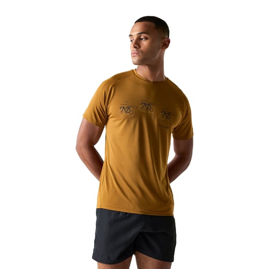 Dare 2B Heren Tech II Fiets T-shirt (Donker komijngeel) - Image 4