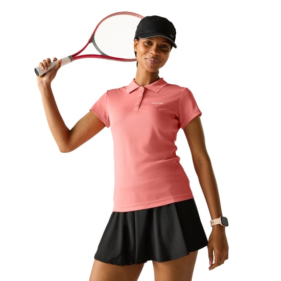 Regatta Womens/Ladies Maverick V Polo Shirt (Peach Pink) - Image 4
