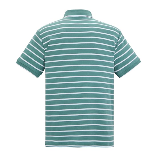 Regatta Mens Tiver Striped Polo Shirt (Arctic/White) - Image 2