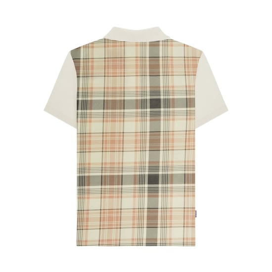 Lambretta Heren Klassiek Geruit Polo Shirt (Tofu) - Image 2