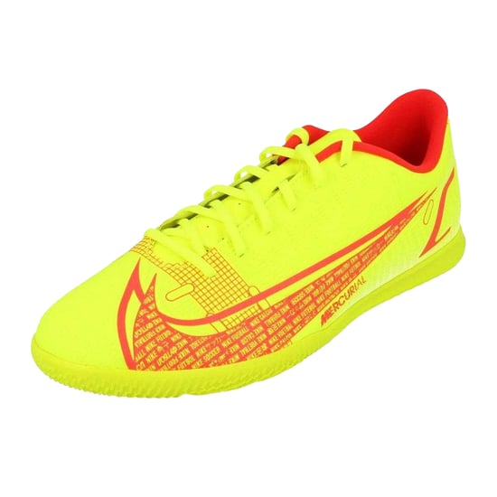 Nike Mens Mercurial Vapour 14 Club Indoor Football Shoes (Volt/Bright Crimson) - Image 3