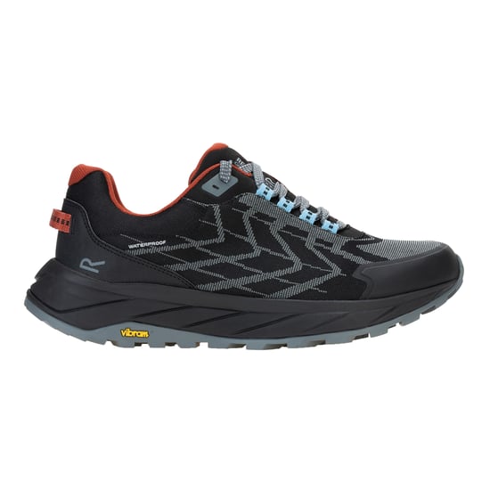 Regatta Mens Cruize Logo Shoes (Dark Storm/Brick) - Image 1